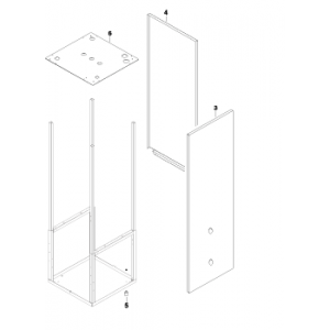 004A. Höger panelplåt till IVT och Bosch Värmepumpar