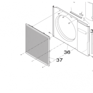 037B. Fläktgaller Nordic Inverter utedel