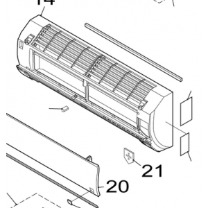 021A. Täcklock till innerdelskåpa