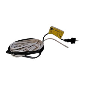 8m Värmekabel med självreglerande termostat och stickkontakt