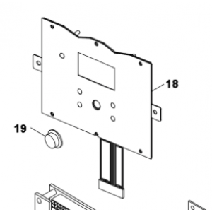 018B. Frontdisplay till Bosch Compress 3500/5000/6000