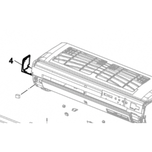 004B. Täckkåpa vänster till Nordic Inverter och Bosch Compress