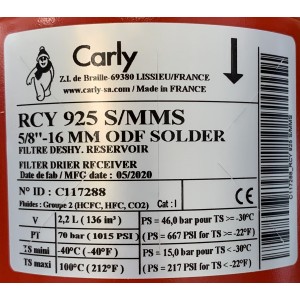 Torkfilter RCY523S 0844-0846