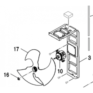 006C. Motorfäste till Bosch Compress 5000/7000 samt NI 12 PHR-N