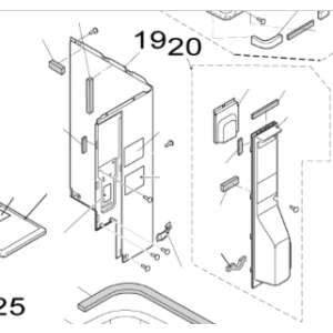 019B. Plåt H till Nordic Inverter och Bosch Compress utedelar