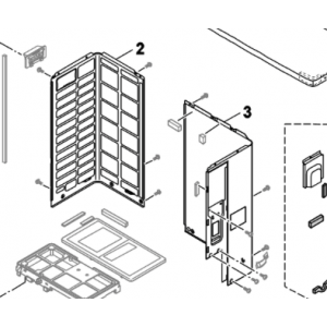 002B. Plåt Vänster sida utedelen till Nordic Inverter/Bosch Compress