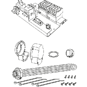 Eltillsats för spetsvärme i villor Nibe ETS-11