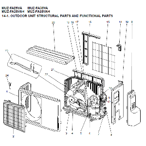 Front galler MUZ-FA35VAH-E1