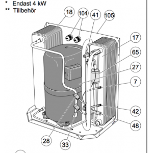 105. Kyldel 12kW (10) F-xx10/15