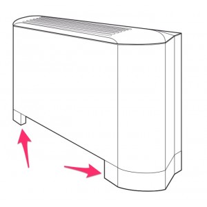 Fläktelement golvsockel