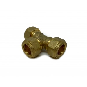 T-rör klämringskoppling 15 mm 2-pack